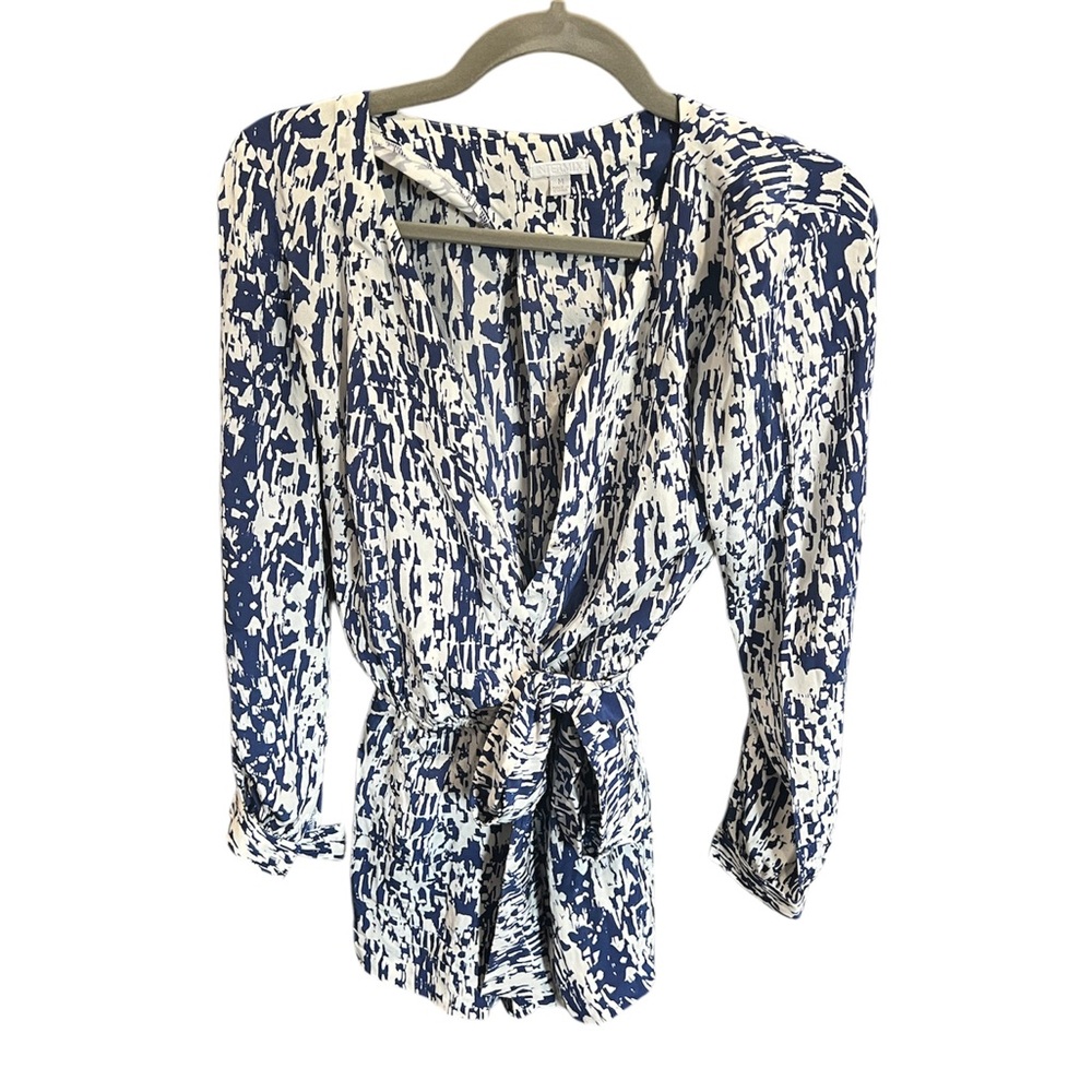 Intermix Blue and White Women's Romper